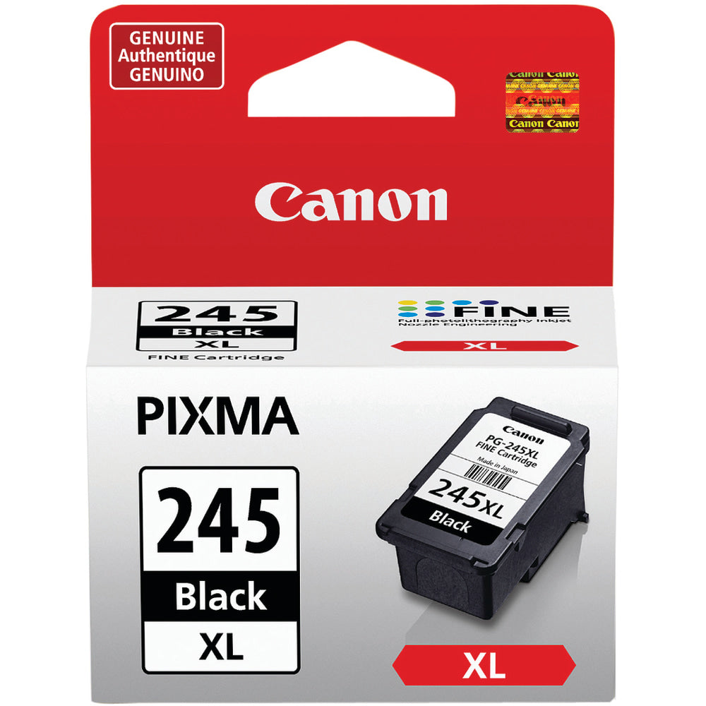 Canon PG-245XL Black High-Yield Ink Cartridge, 8278B001