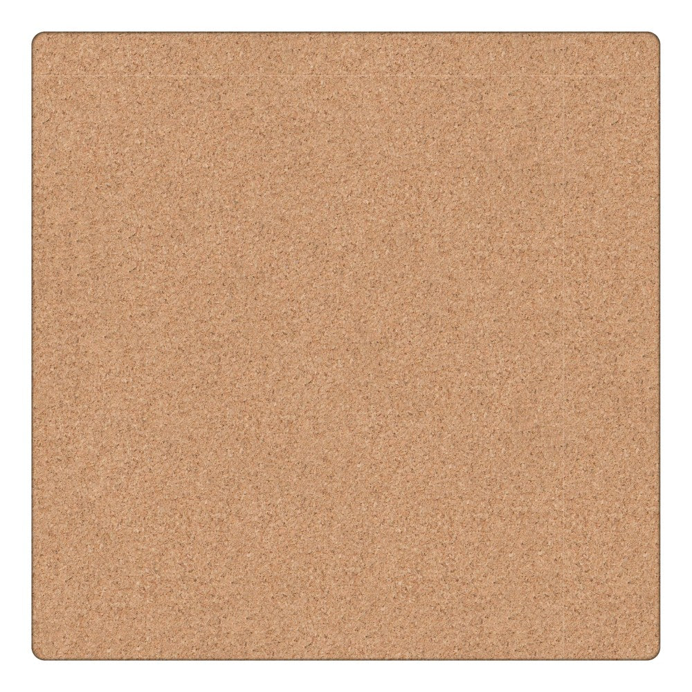 U Brands Unframed Cork Bulletin Boards, 14in x 14in, Natural, Pack Of 4