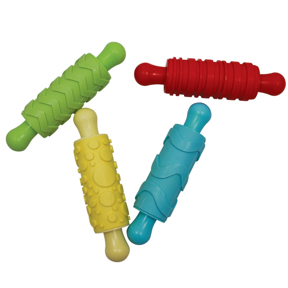 Ready 2 Learn Paint and Clay Texture Rollers, Assorted Colors, Set Of 4