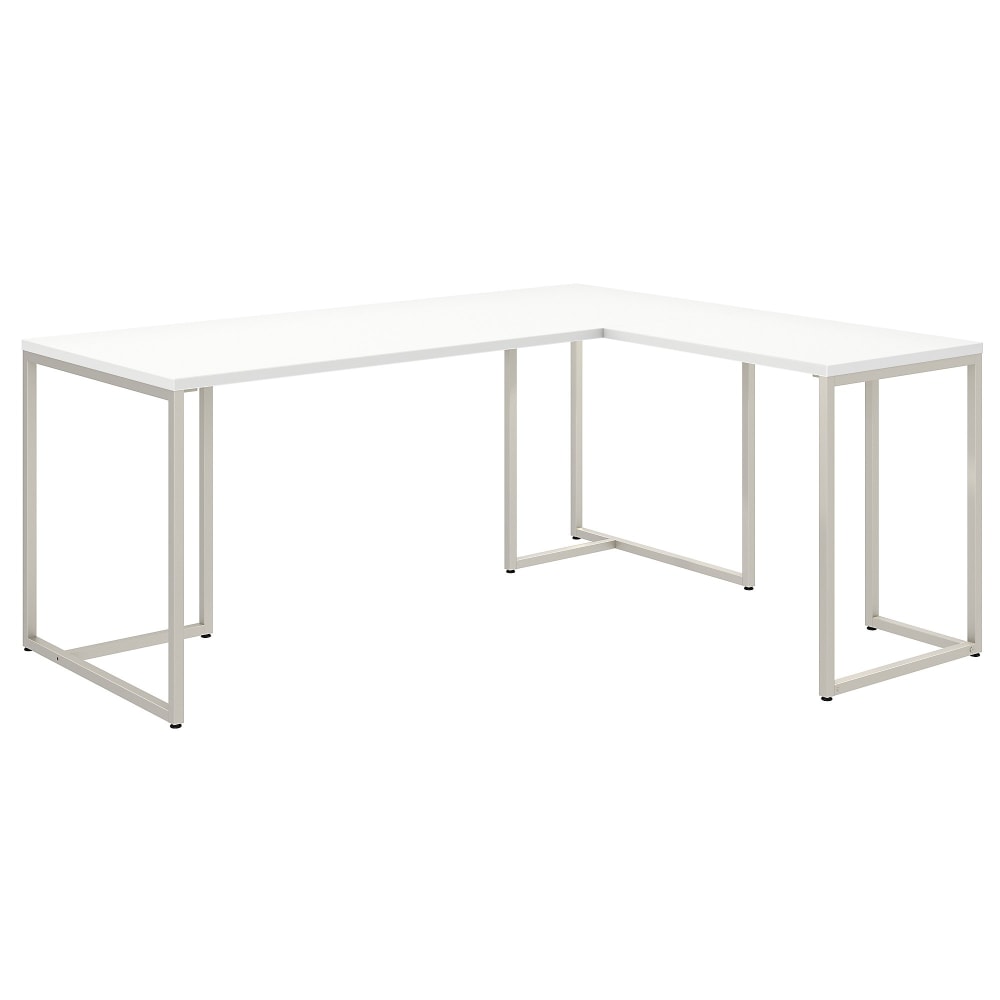 Bush Business Furniture Method 72inW L Shaped Desk with 30inW Return, White, Standard Delivery