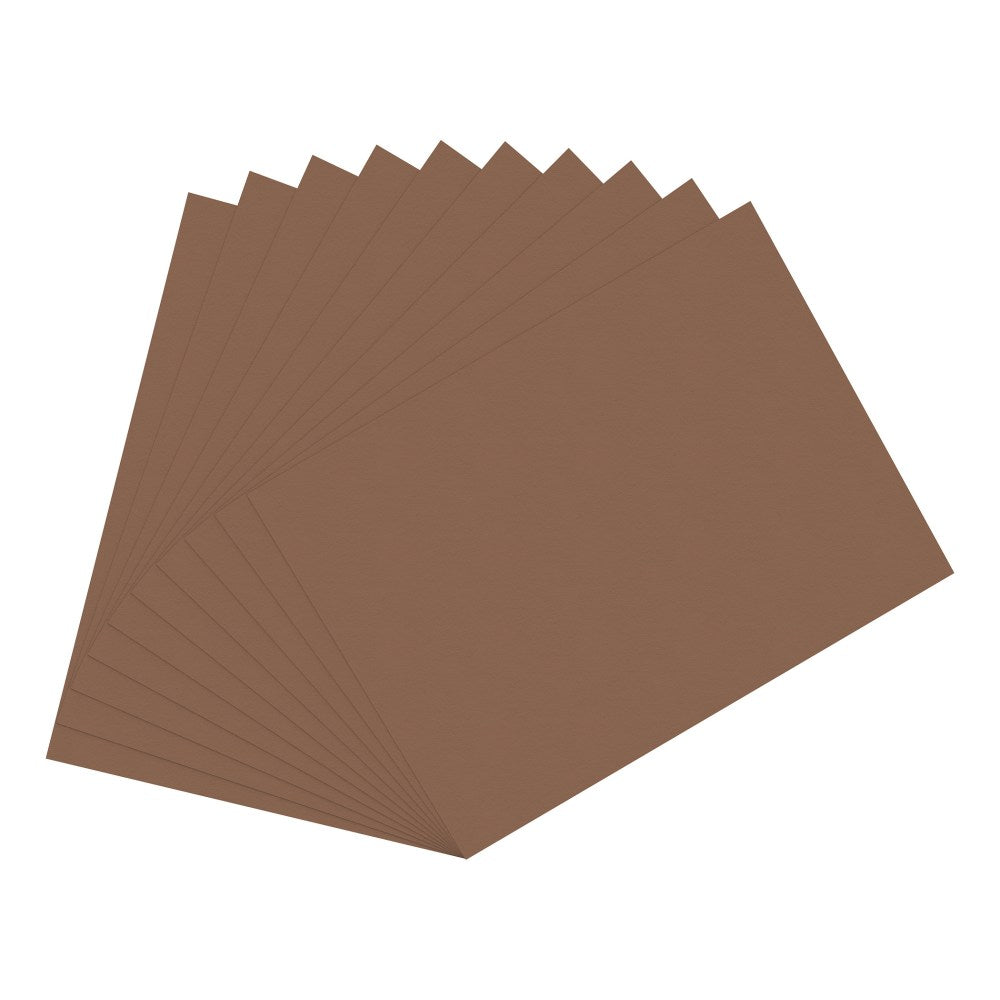 Office Depot Brand Construction Paper, 9in x 12in, 100% Recycled, Brown, Pack Of 50 Sheets