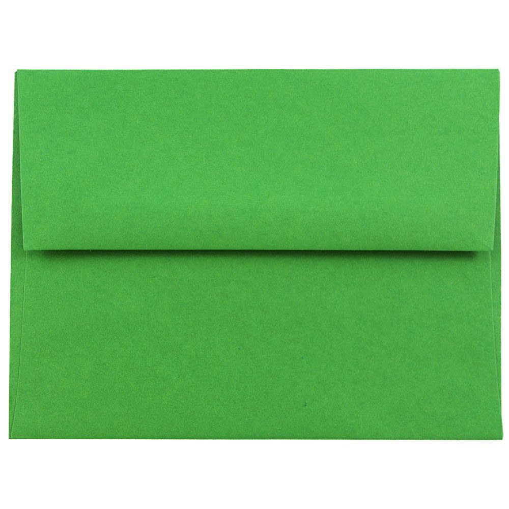 JAM Paper Stationery Set, Gummed Closure, 5 1/2in x 8 1/8in, 100% Recycled, Set Of 25 White Cards And 25 Brown Kraft Envelopes