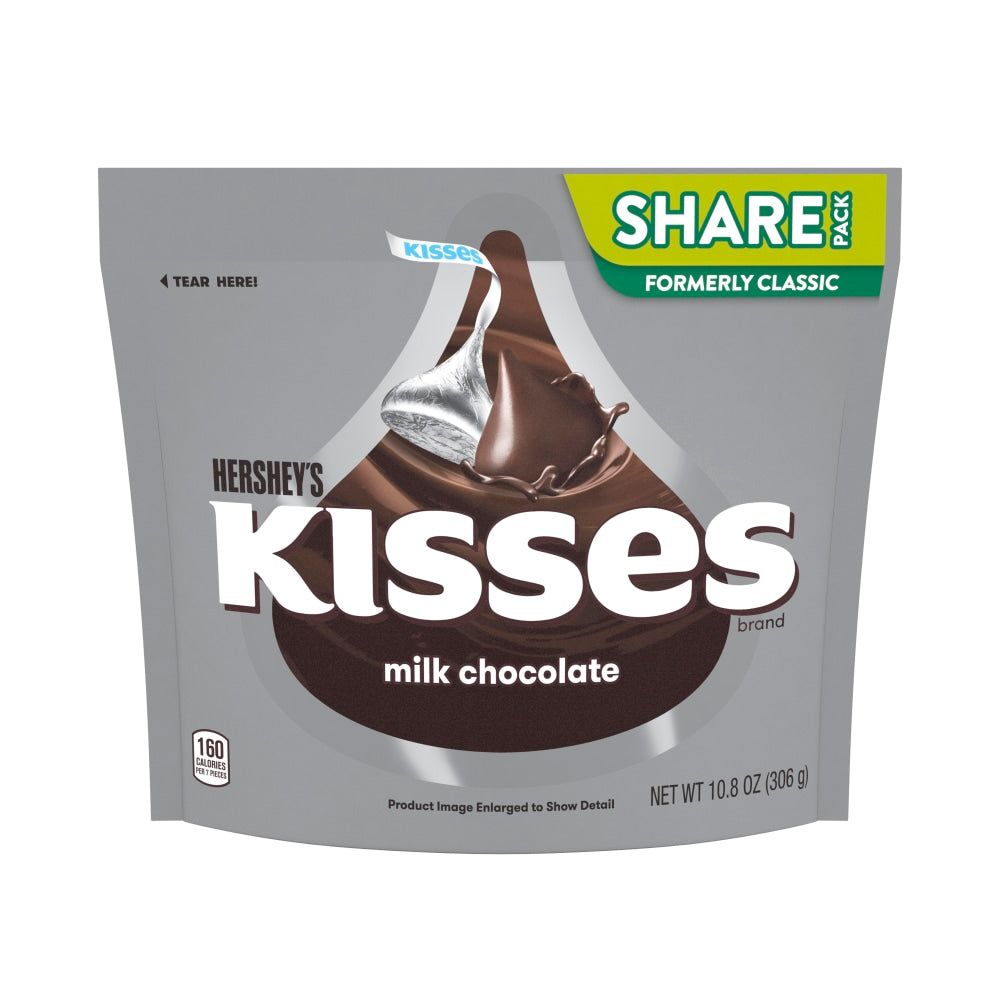 Hersheys Kisses Milk Chocolate Candy, 10.8 Oz, Pack Of 3 Bags