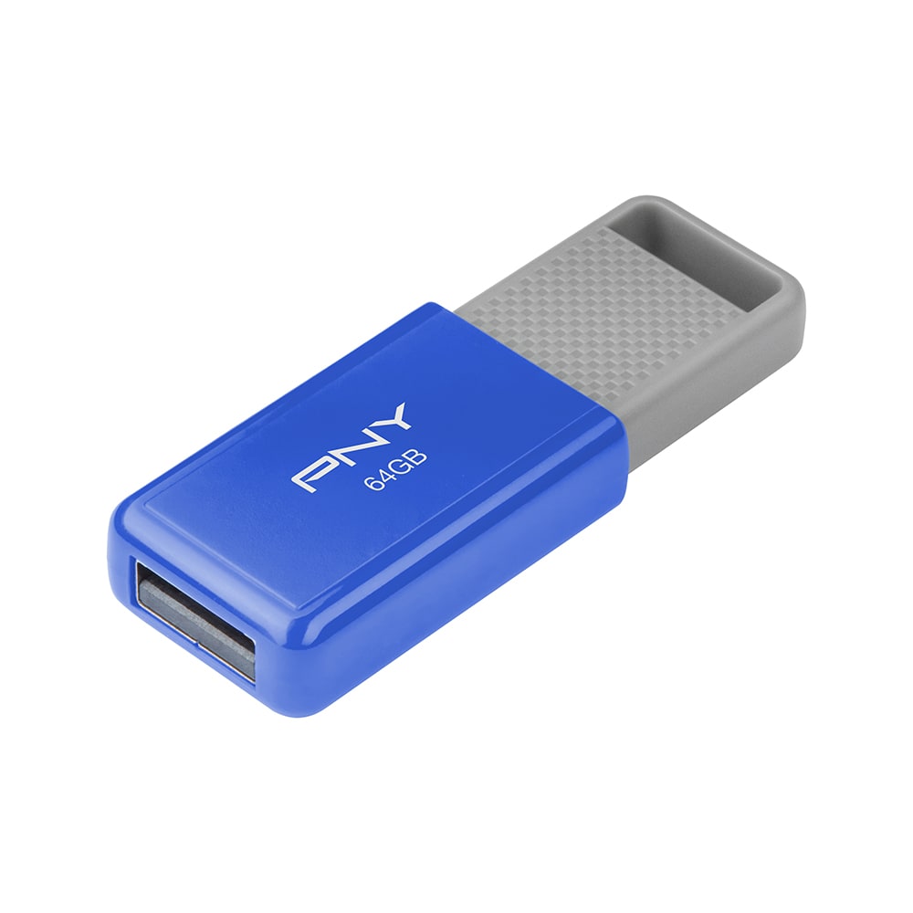 PNY USB 2.0 Flash Drive, 64GB, Assorted