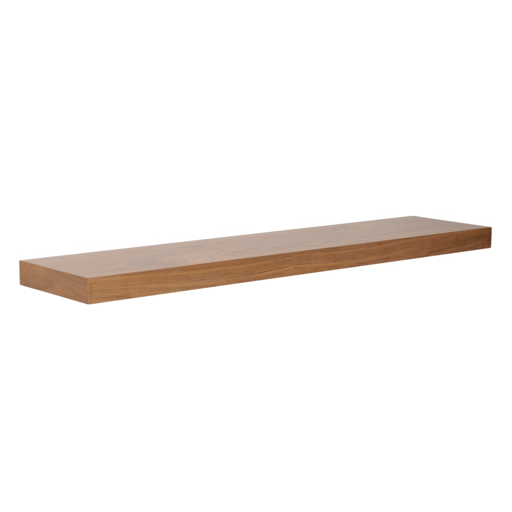 Eurostyle Barney 43in Floating Shelf, Walnut