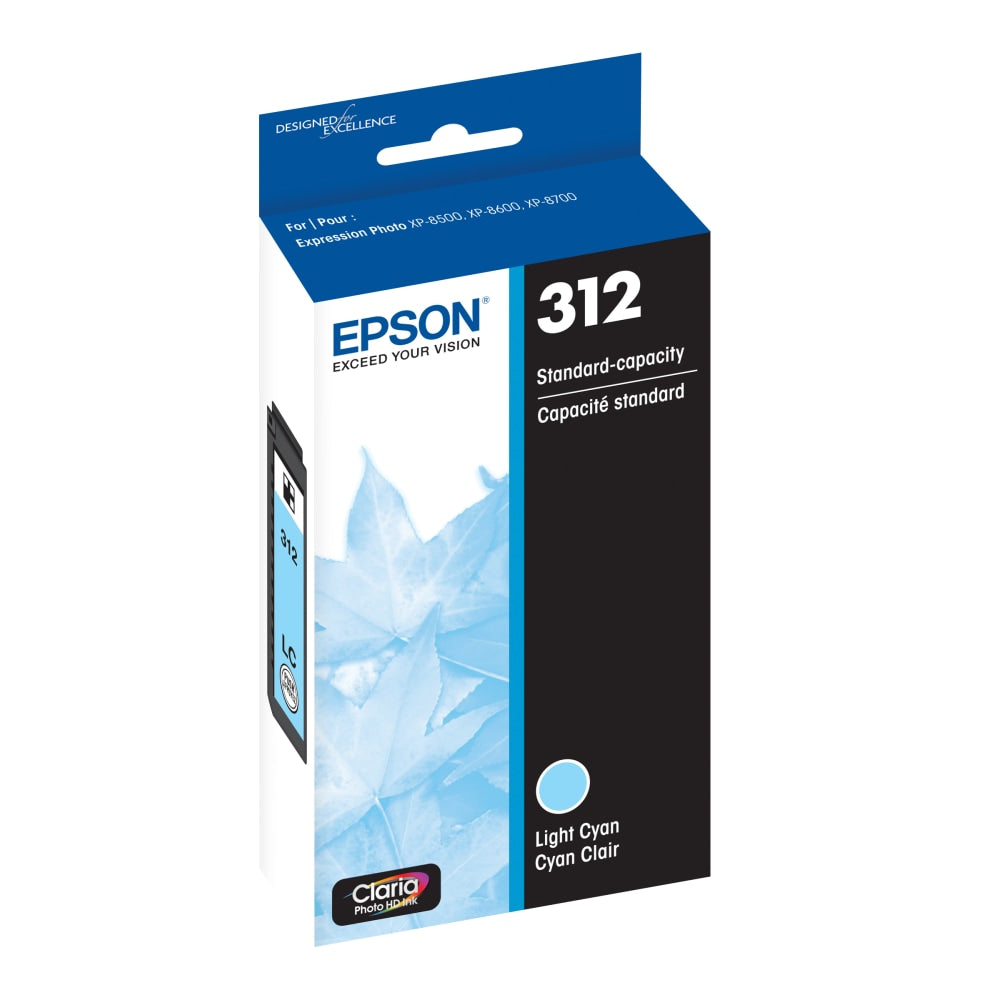 Epson 312 Claria Photo Light Cyan Ink Cartridge, T312520-S