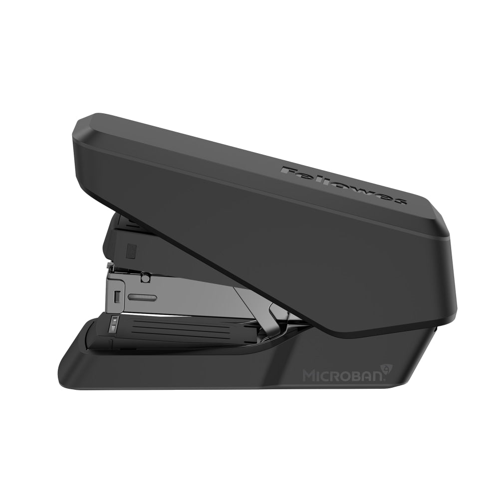 Fellowes LX860 EasyPress Half Strip Stapler, 5-3/8in, Black