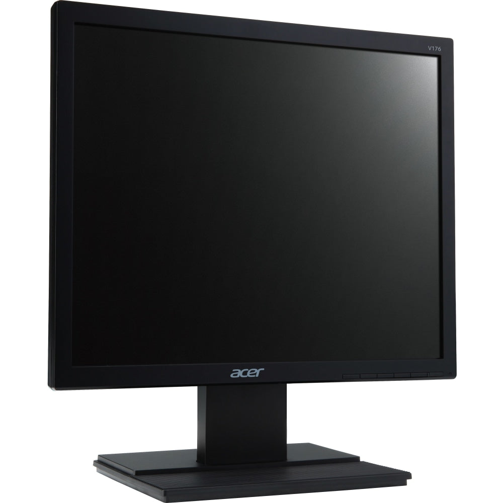 Acer V176L 17in LED LCD Monitor - 5:4 - 5ms - Free 3 year Warranty - 17in Viewable - Twisted Nematic Film (TN Film) - LED Backlight - 1280 x 1024 - 16.7 Million Colors - 250 Nit - 5 ms - VGA