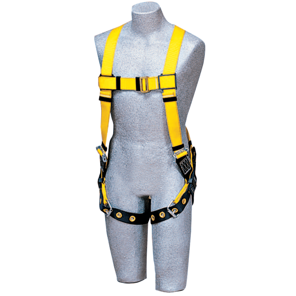 DBI-SALA Delta No-Tangle Harness, Back D-Ring, Universal, Navy/Yellow