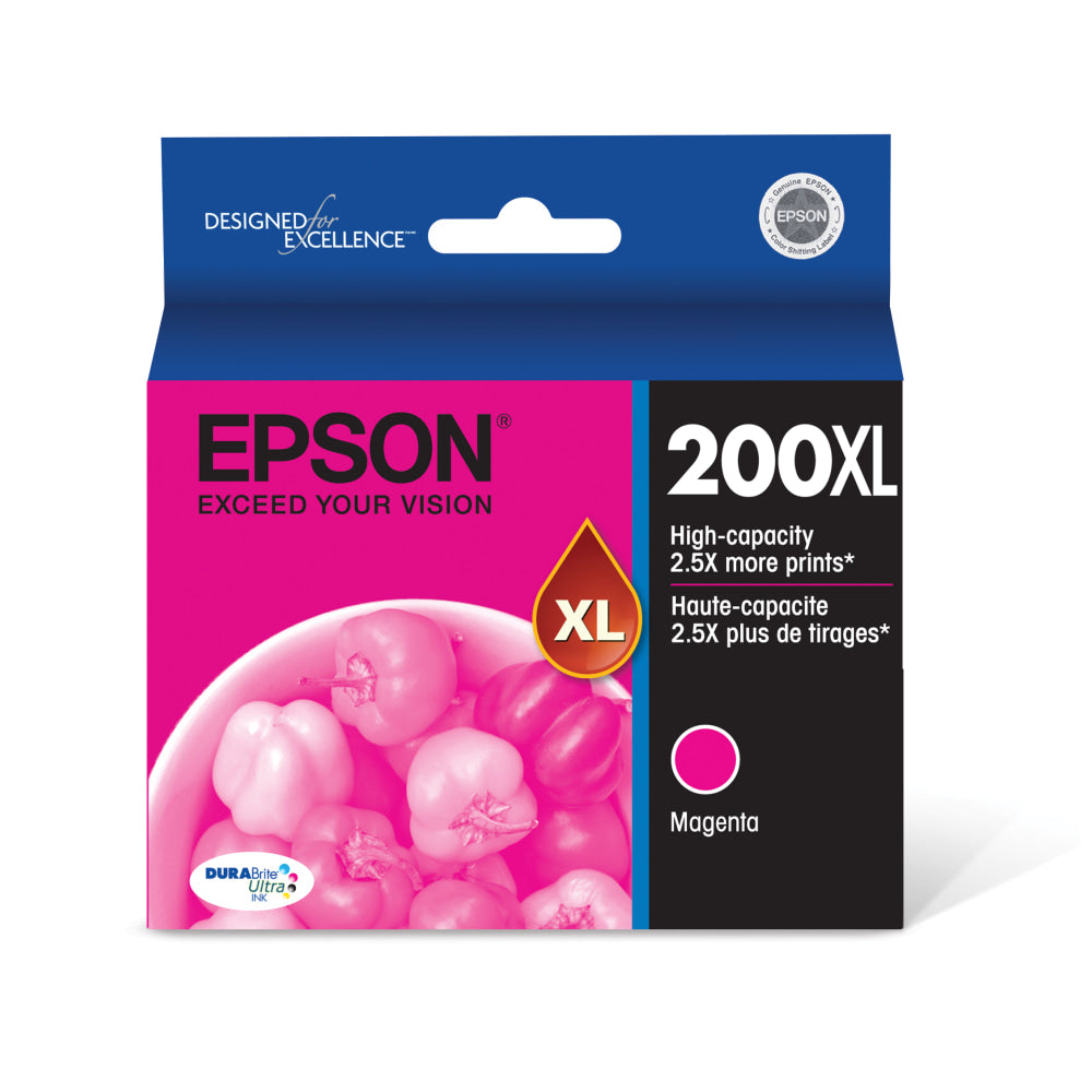 Epson 200XL DuraBrite Magenta Ultra-High-Yield Ink Cartridge, T200XL320-S