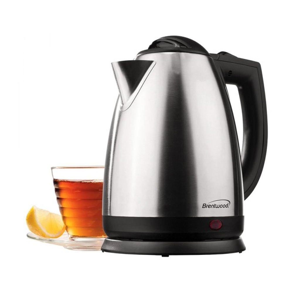 Brentwood 2.0L Electric Cordless Tea Kettle, Silver