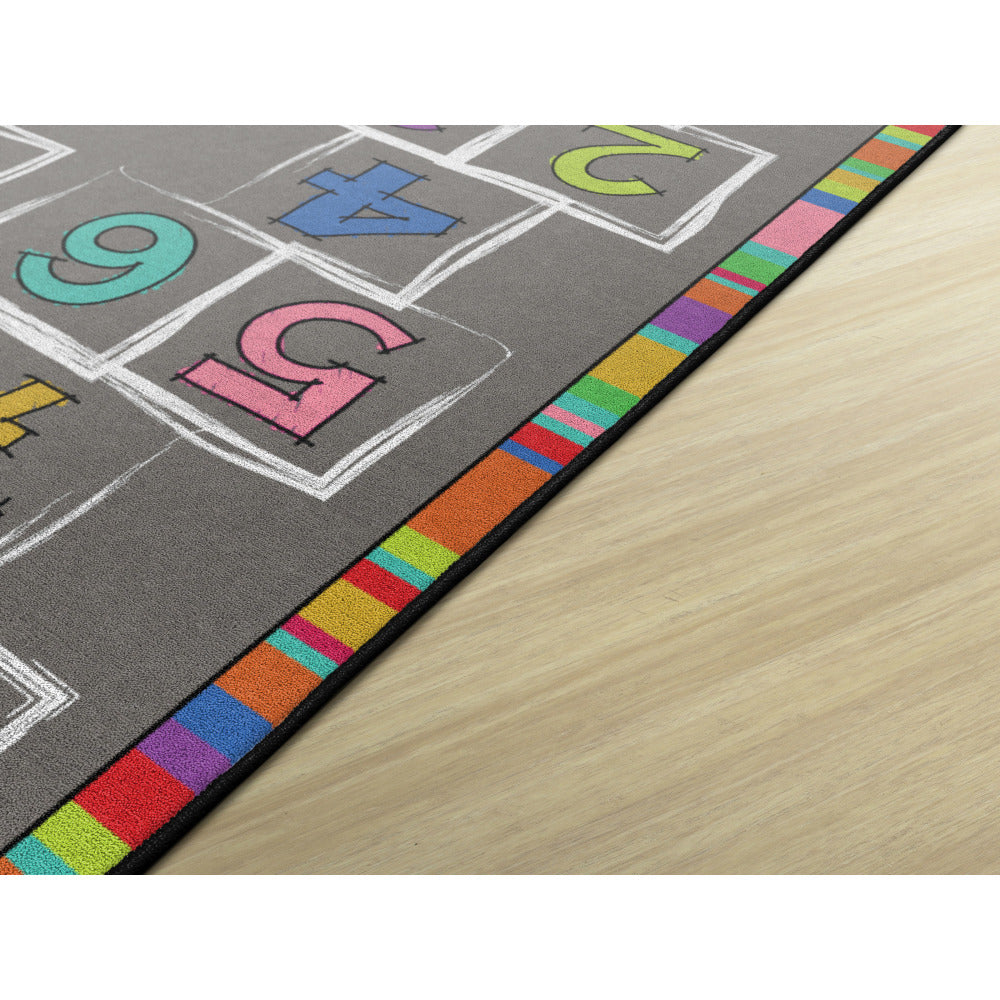 Flagship Carpets Hopscotch Area Rug, 5ftH x 8ftW