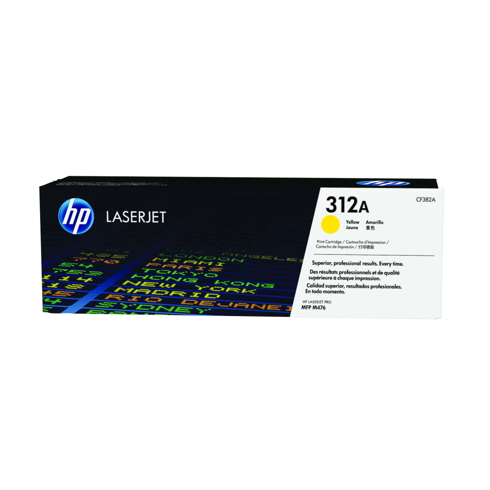 HP 312A Yellow Toner Cartridge, CF382A