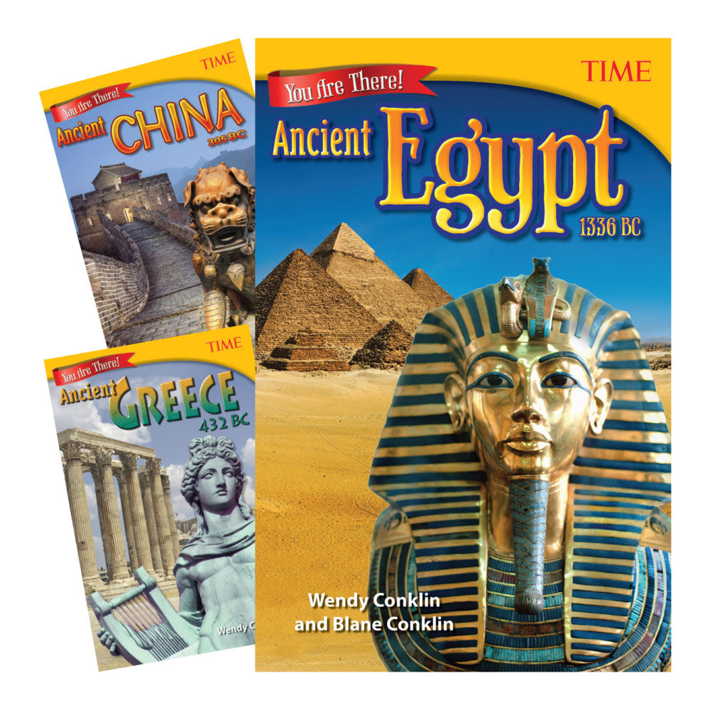 Teacher Created Materials TIME: You Are There! Ancient Times 3-Book Set, Grade 6