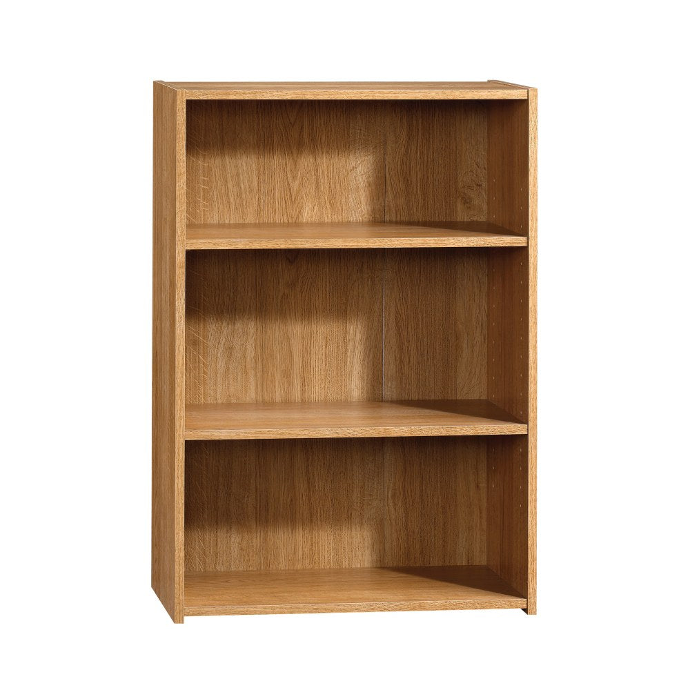 Sauder Beginnings 36inH 3-Shelf Bookcase, Highland Oak