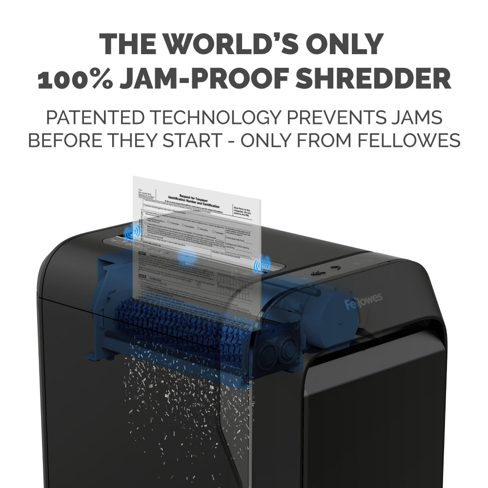 Fellowes LX 220 100% Jam Proof Micro-Cut 20-Sheet Shredder, Black, 5015401