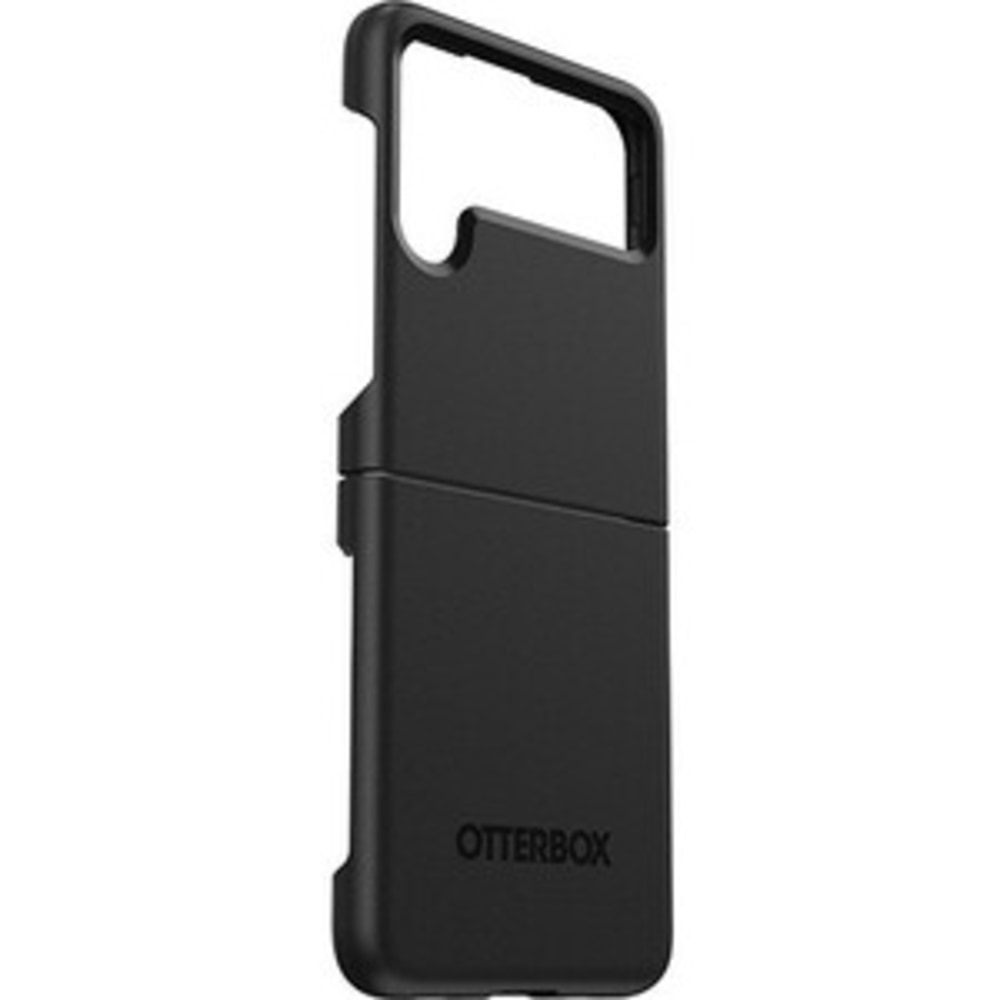 OtterBox Galaxy Z Flip3 5G Thin Flex Series Antimicrobial Case - For Samsung Galaxy Z Flip3 5G Smartphone - Black - Bacterial Resistant, Damage Resistant, Drop Resistant, Scrape Resistant - Synthetic Rubber, Polycarbonate, Plastic - Retail