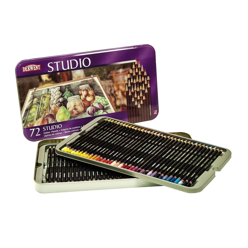 Derwent Studio Pencil Set, Assorted Colors, Set Of 72