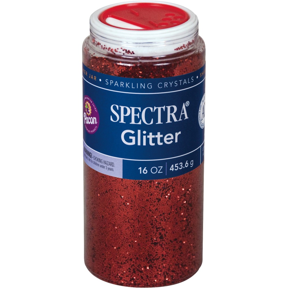 Pacon Glitter, Shaker-Top Can, Red