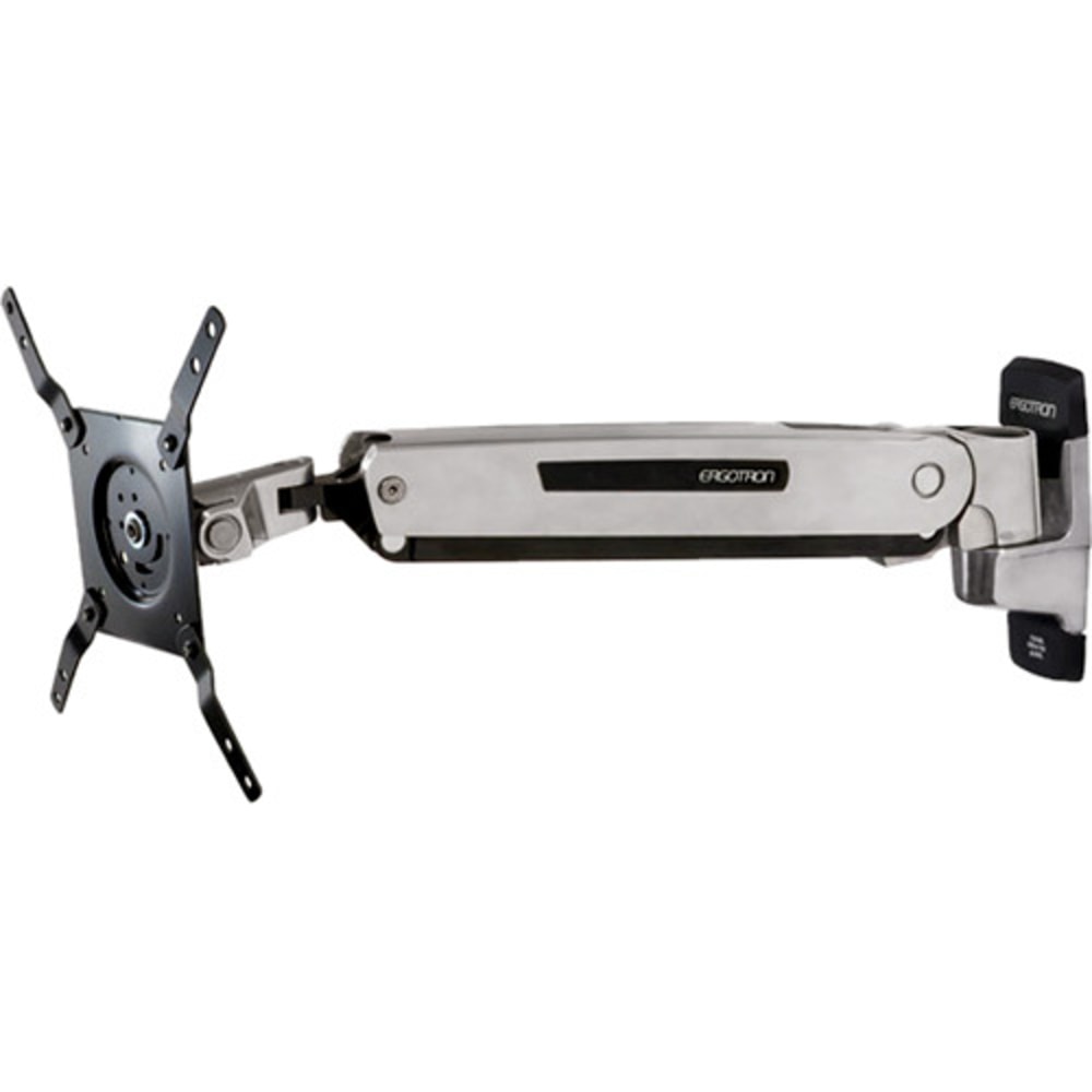 Ergotron Interactive Arm LD - Mounting kit (articulating arm, VESA adapter, wall mount bracket) - Patented Constant Force Technology - for LCD display - aluminum - black trim, polished aluminum - screen size: up to 42in