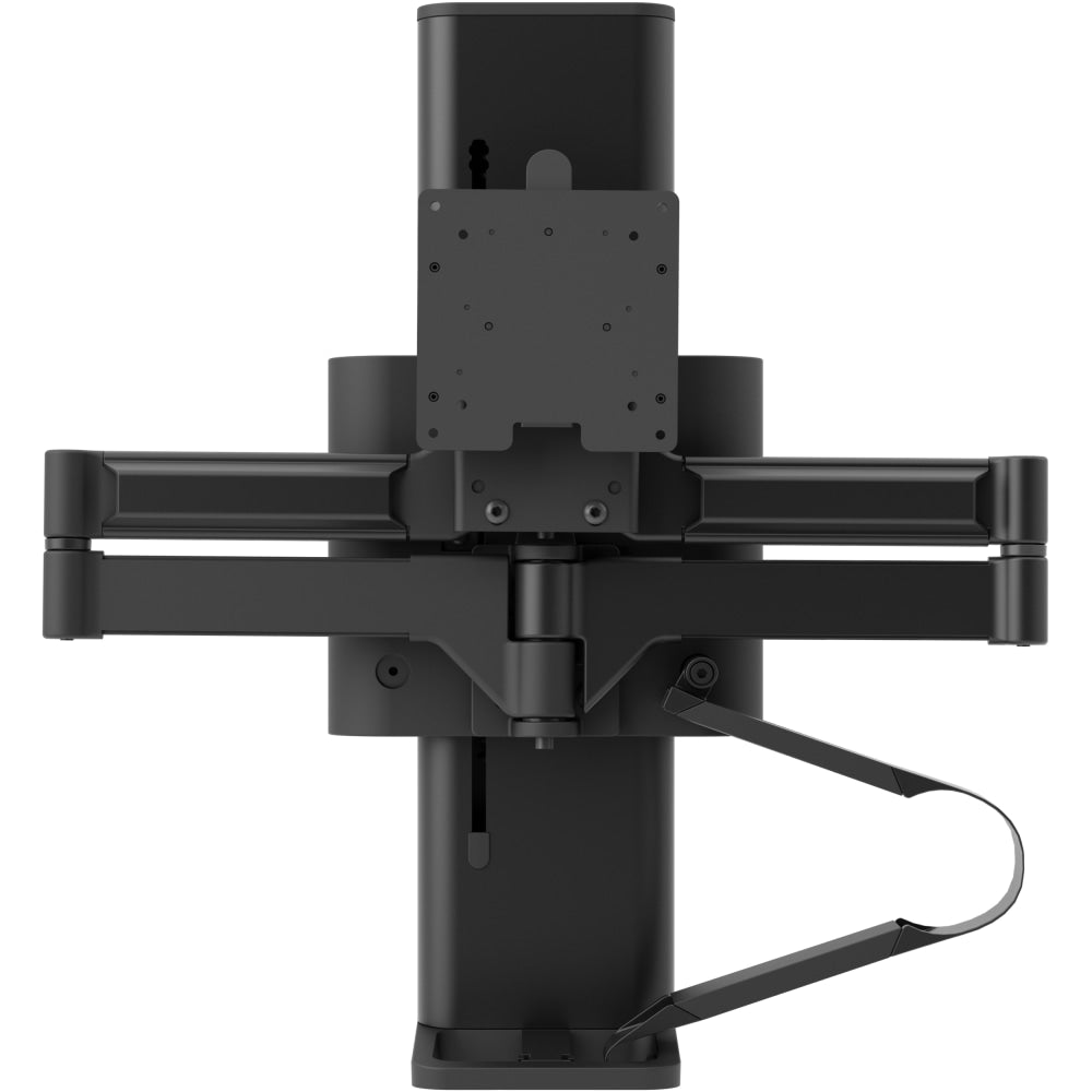 Ergotron TRACE Desk Mount for Monitor, LCD Display - Matte Black - 1 Display(s) Supported - 38in Screen Support - 21.61 lb Load Capacity - 75 x 75, 100 x 100