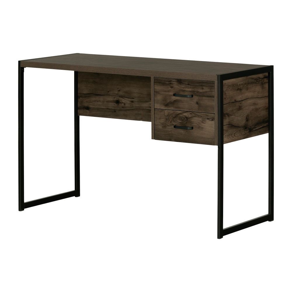 South Shore Mezzy 48inW Computer Desk, Brown Oak