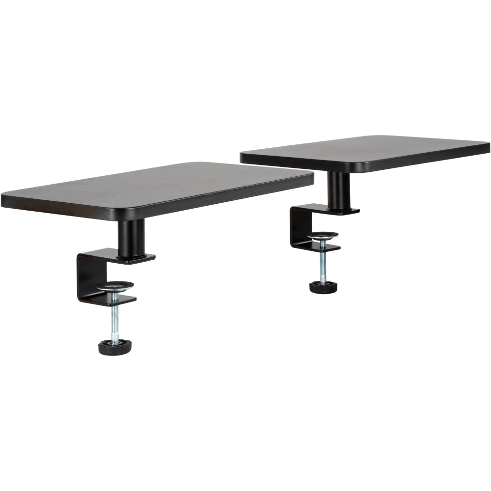 Allsop Ascend - Mounting kit (2 stands) - height adjustable - for 2 LCD displays / notebook - metal - desk-mountable