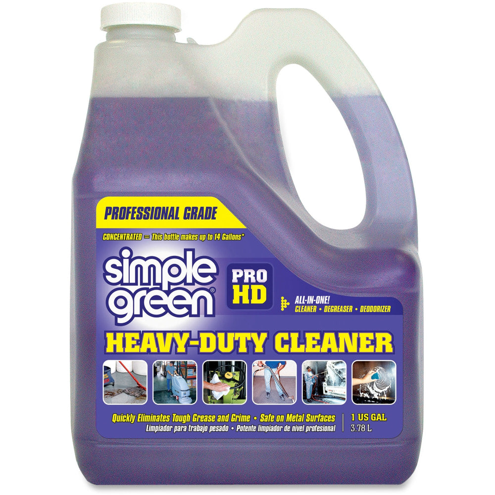 Simple Green Pro HD All-In-One Heavy-Duty Cleaner - Concentrate Liquid - 128 fl oz (4 quart) - 4 / Carton - Clear