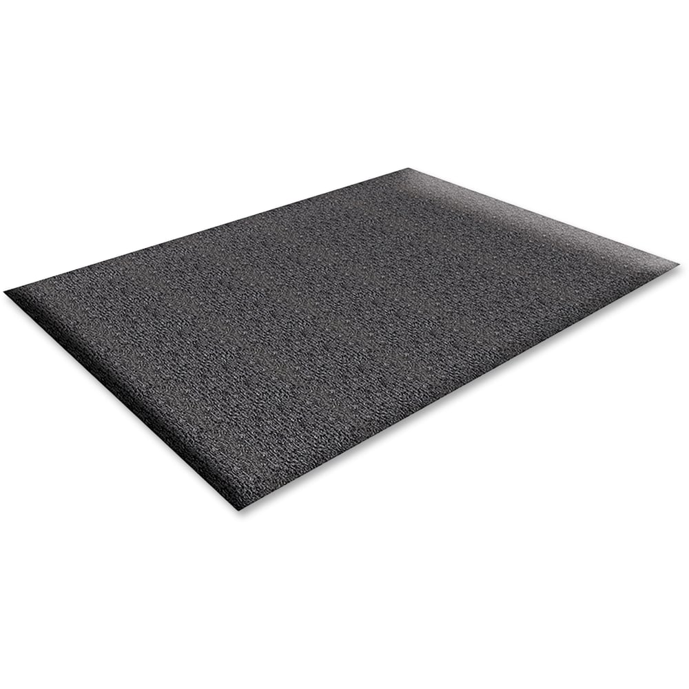 Genuine Joe Soft Step Anti-Fatigue Mat, 3ft x 5ft, Black