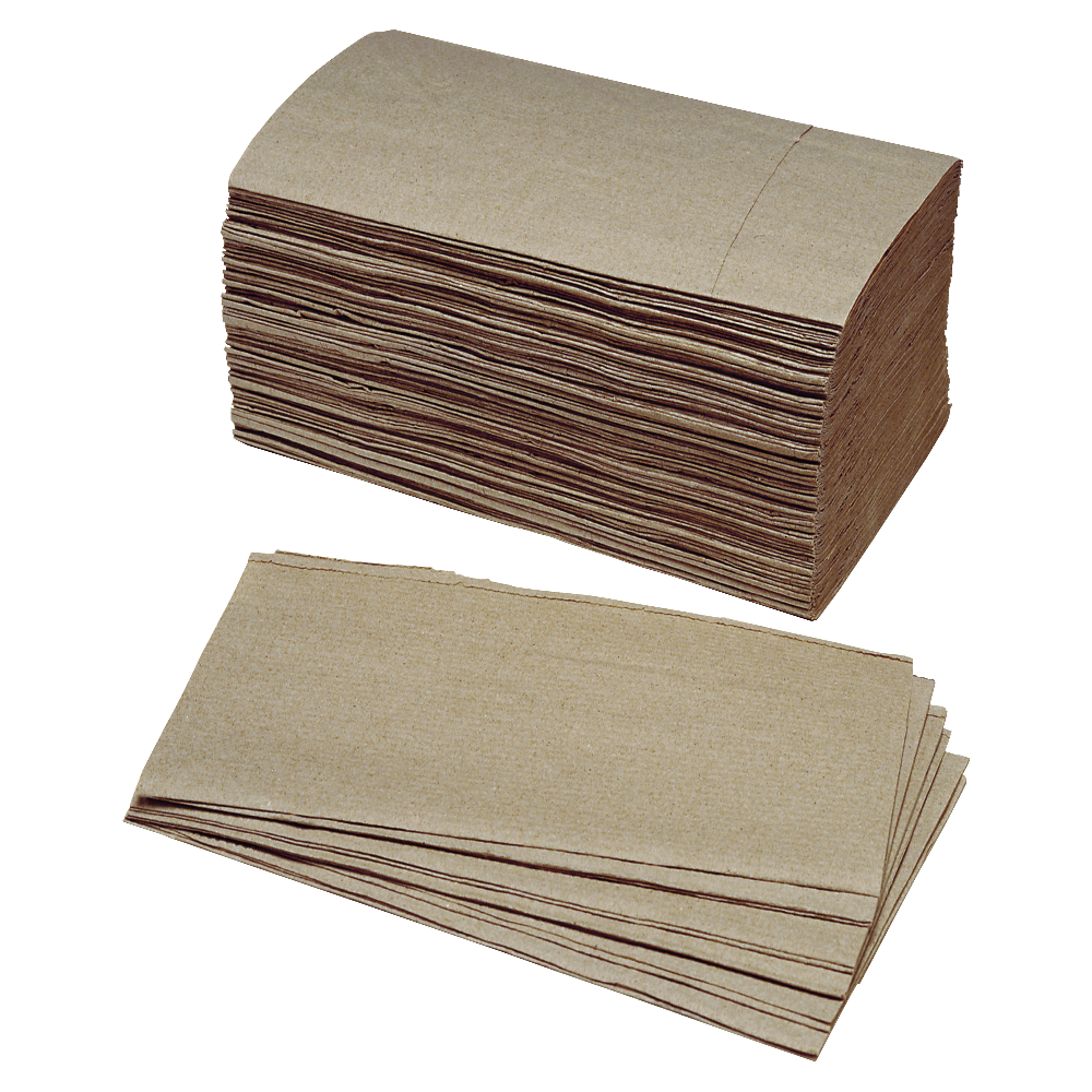 SKILCRAFT Single Fold 1-Ply Paper Towels, 90% Recycled, Kraft, 250 Sheets Per Roll, Pack Of 16 Rolls (AbilityOne 8540-01-359-0798)