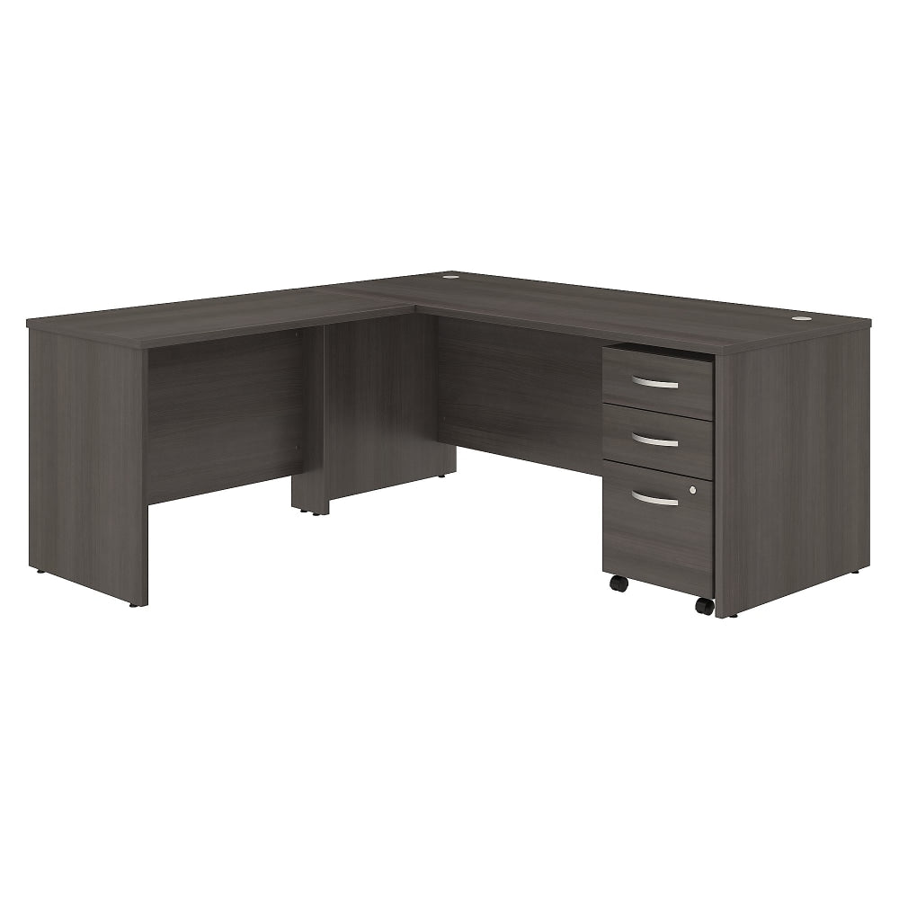 Bush Business Furniture Studio C 72inW L-Shaped Corner Desk With Mobile File Cabinet And Return, Storm Gray, Standard Delivery