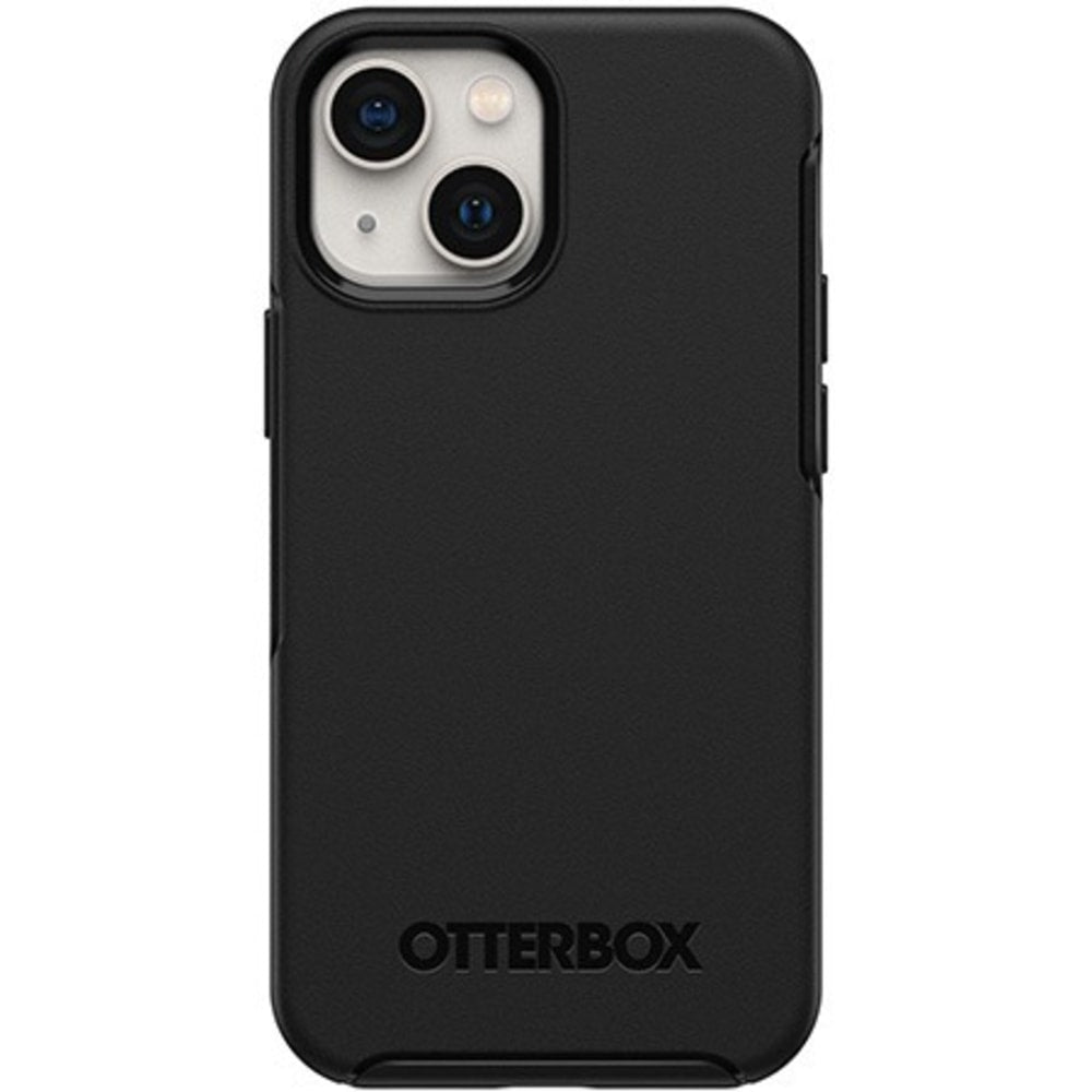 OtterBox iPhone 13 mini, iPhone 12 mini Symmetry Series+ Antimicrobial Case with MagSafe - For Apple iPhone 13 mini, iPhone 12 mini Smartphone - Black - Bump Resistant, Drop Resistant, Bacterial Resistant - Synthetic Rubber, Polycarbonate, Plastic