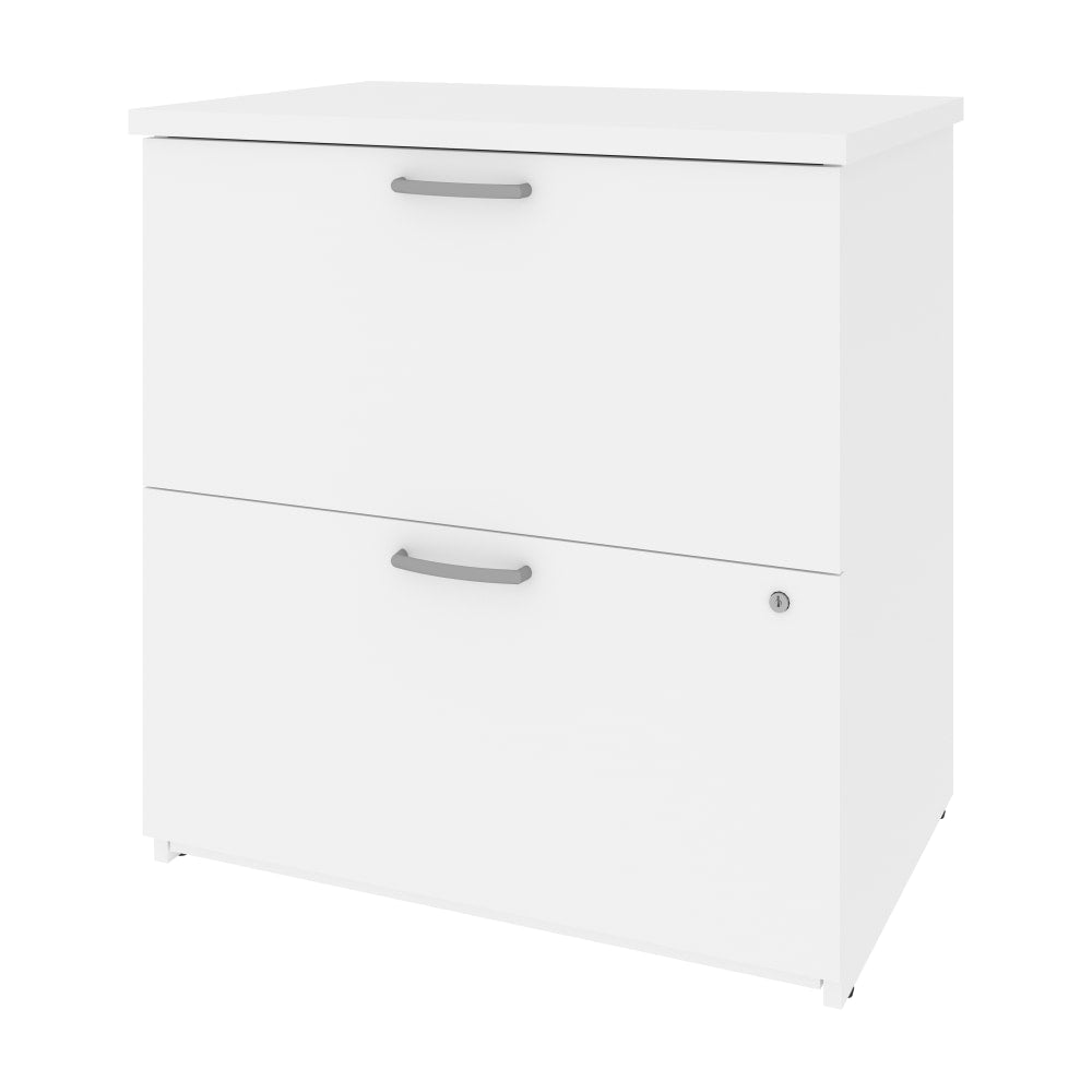 Bestar Universel 28-5/16inW x 19-5/8inD Lateral 2-Drawer File Cabinet, White