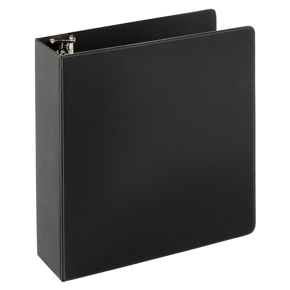 Just Basics Economy Nonview 3-Ring Binder, 3in Round Rings, Black