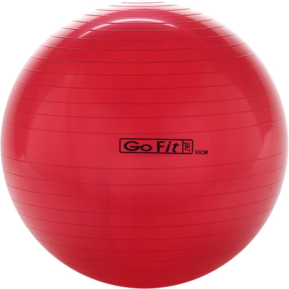 GoFit Exercise Ball With Pump, 55 cm, Red