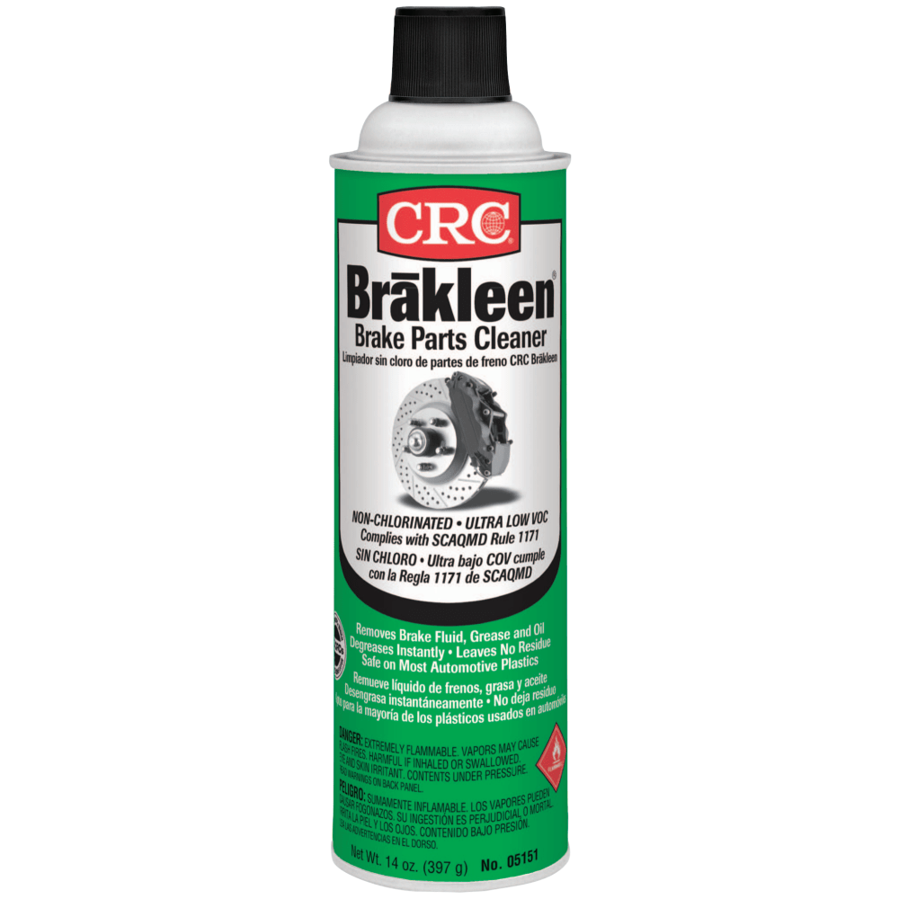 CRC Brakleen Non-Chlorinated Very Low VOC Brake Parts Cleaner, 14 Oz Can, Case Of 12