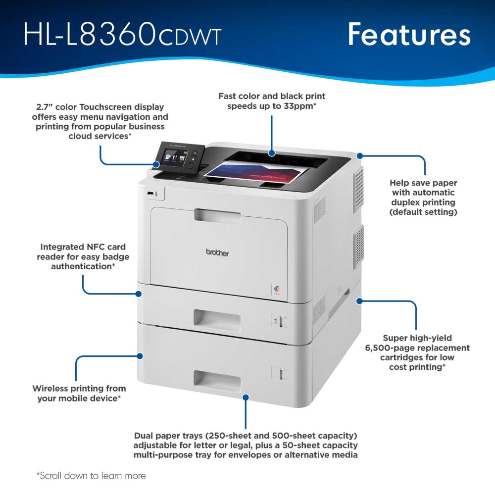 Brother HL-L8360CDWT Laser Color Printer