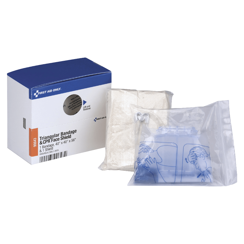 First Aid Only SmartCompliance CPR Mask And Triangular Bandage Refill Set