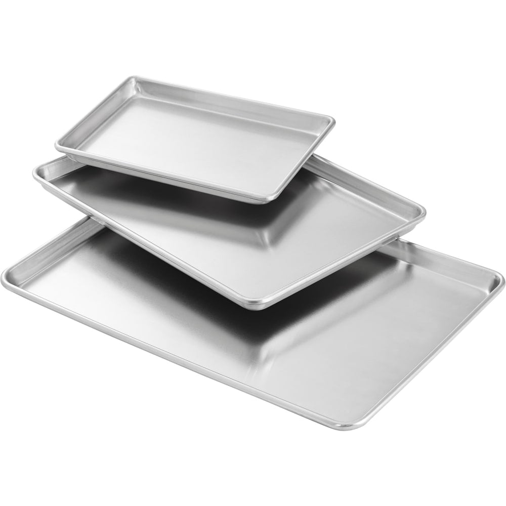 Vollrath Artisan 3603A Baking Sheets, Silver, Set Of 3 Sheets