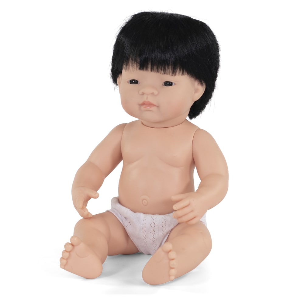 Miniland Educational Anatomically Correct 15in Baby Doll, Asian Boy