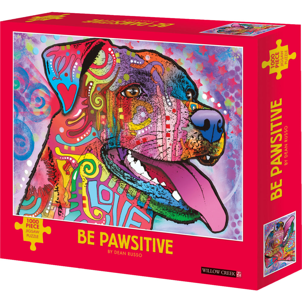 Willow Creek Press 1,000-Piece Puzzle, Be Pawsitive