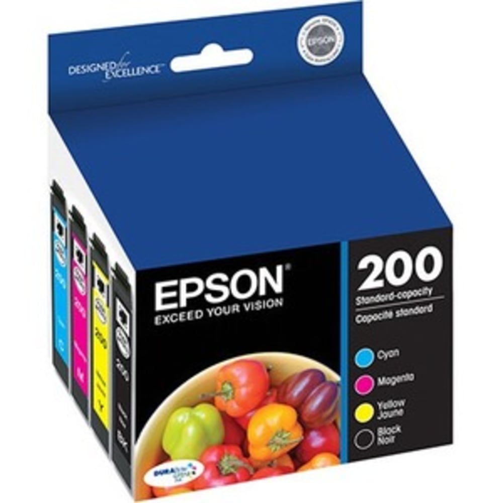 Epson DURABrite Ultra 200 Original Inkjet Ink Cartridge - Combo Pack - Cyan, Magenta, Yellow, Black - 4 / Pack - 175 Pages Black, 165 Pages Cyan, 165 Pages Magenta, 165 Pages Yellow