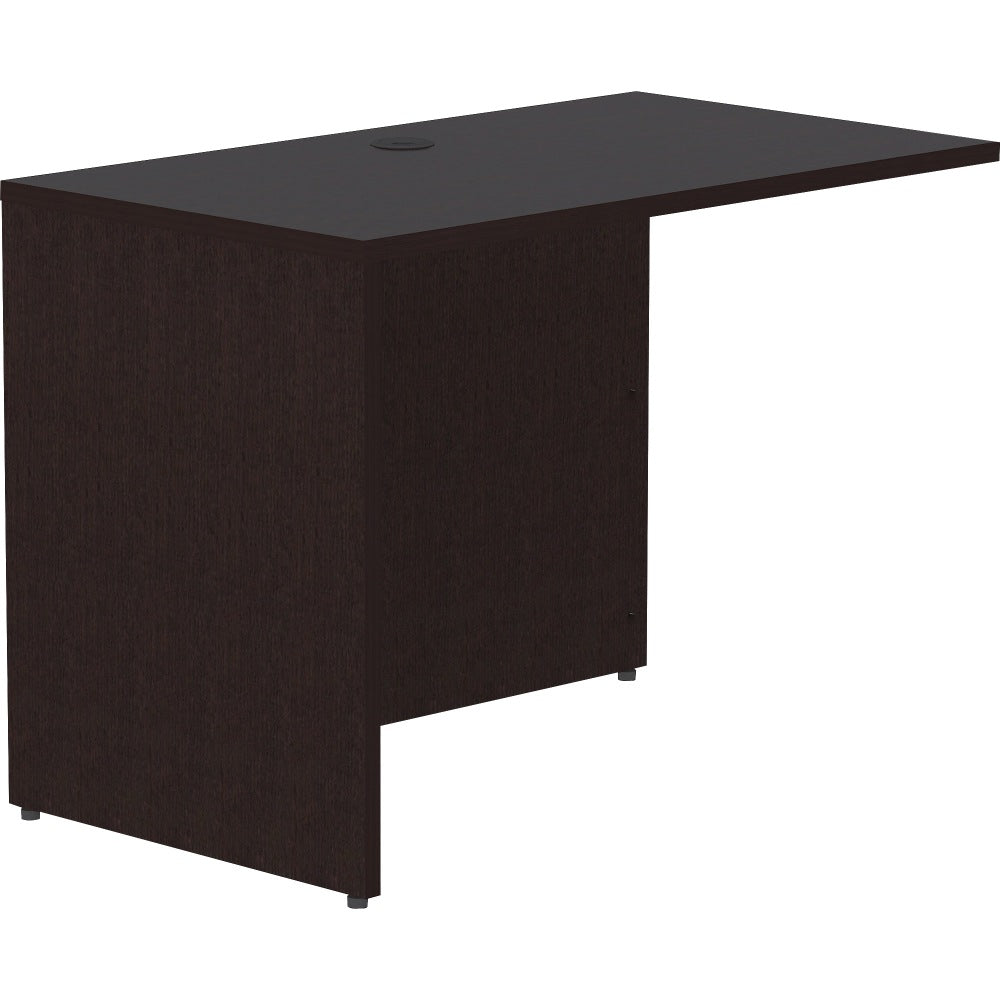 Lorell Essentials 42inW Desk Return, Espresso