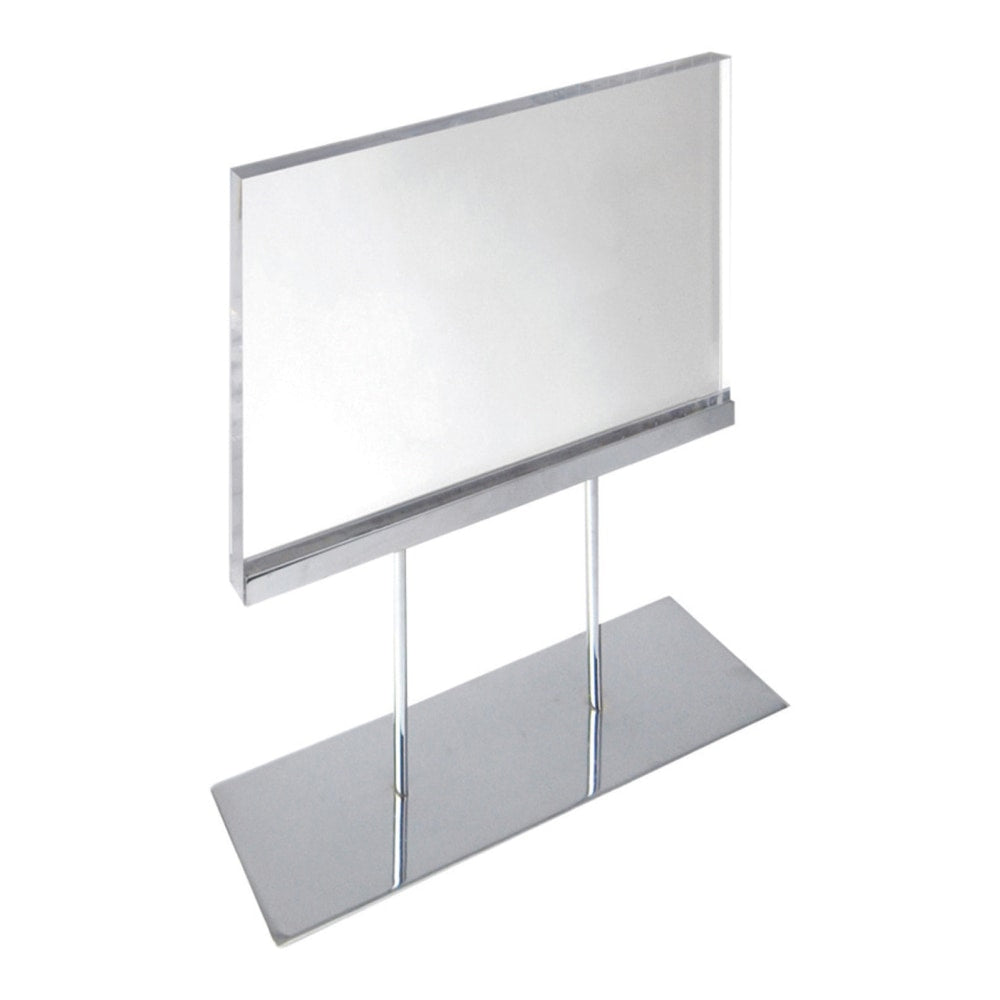 Azar Displays Elite Series Acrylic Horizontal Block Countertop Sign Holder, 8-1/2inH x 11inW, Clear