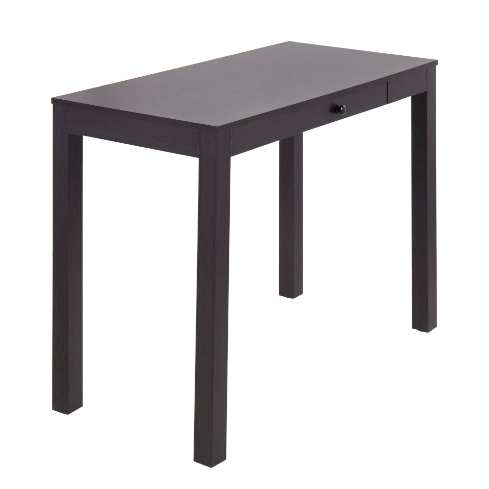 LumiSource Fuji 40inW Office Writing Desk, Black