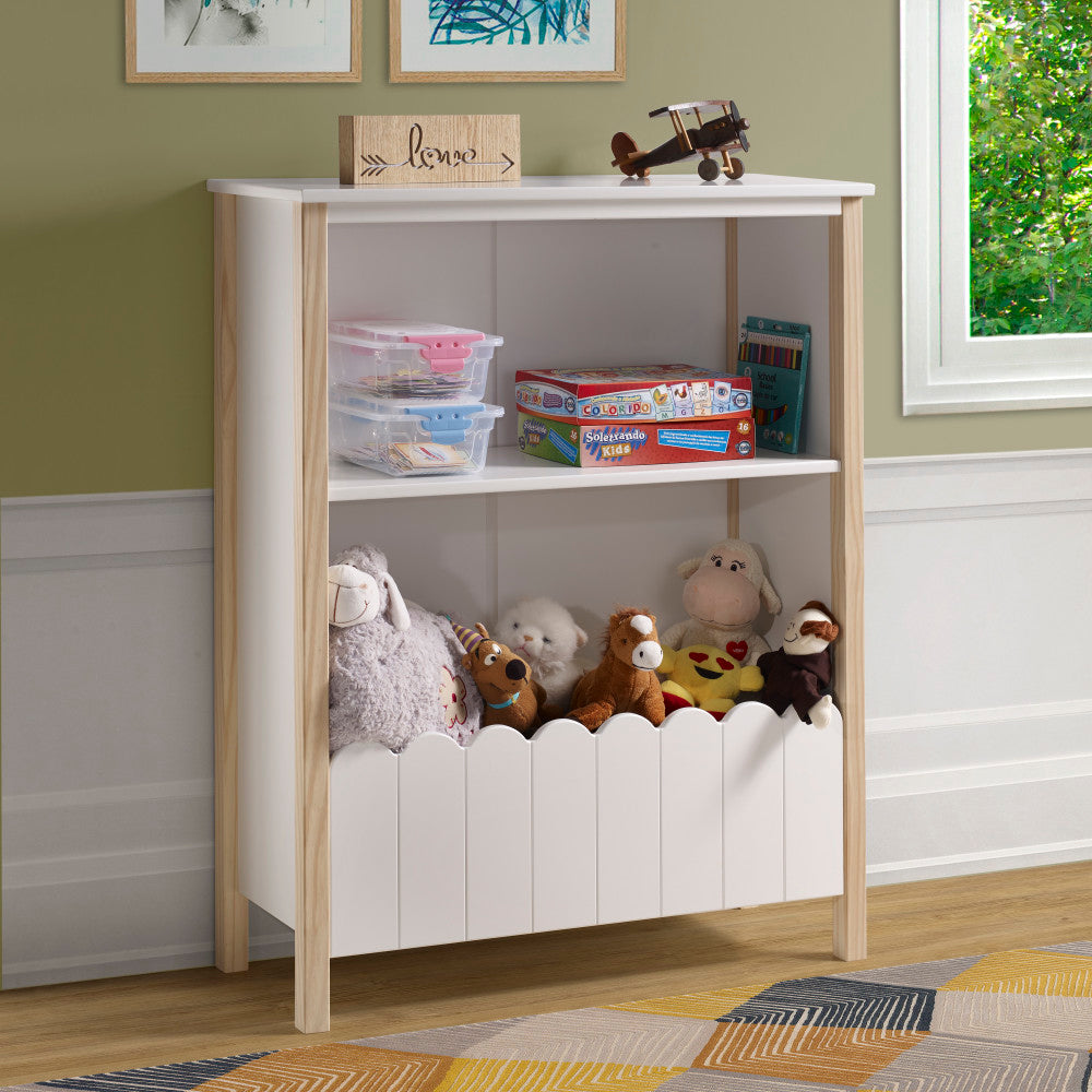 Powell Aurelia 47inH Youth Bookcase, White