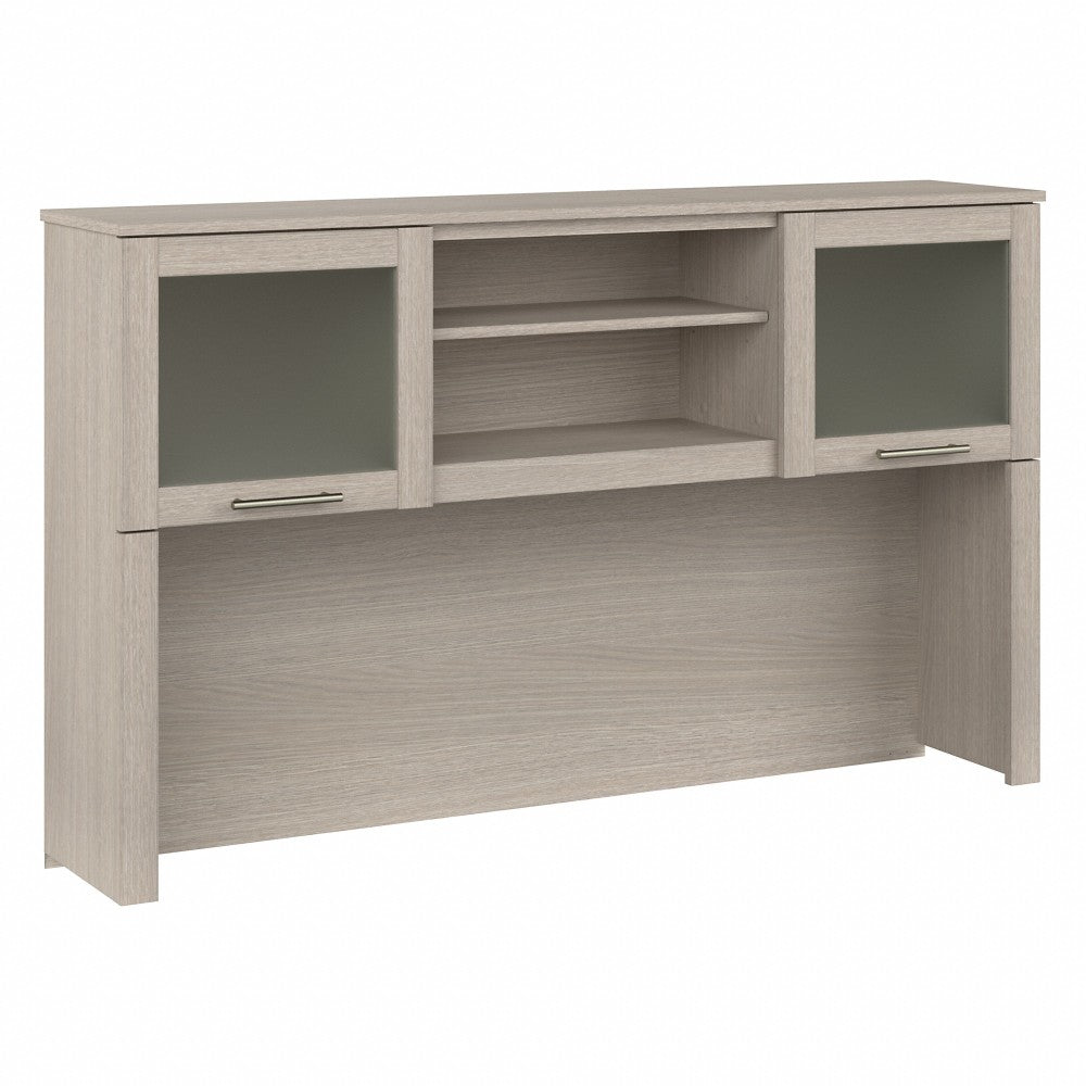 Bush Furniture Somerset 60inW Desk Hutch, Sand Oak, Standard Delivery