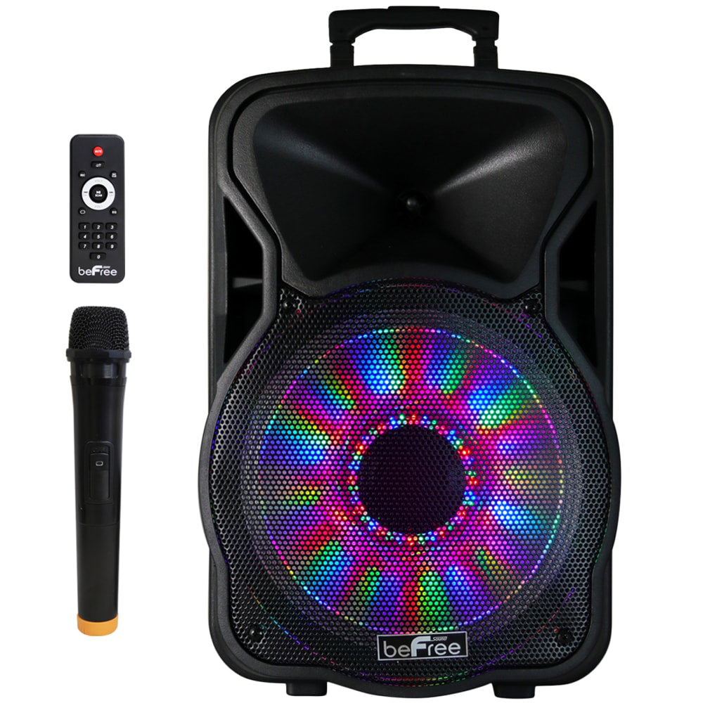 BeFree Sound Bluetooth Portable Party PA Speaker, Black