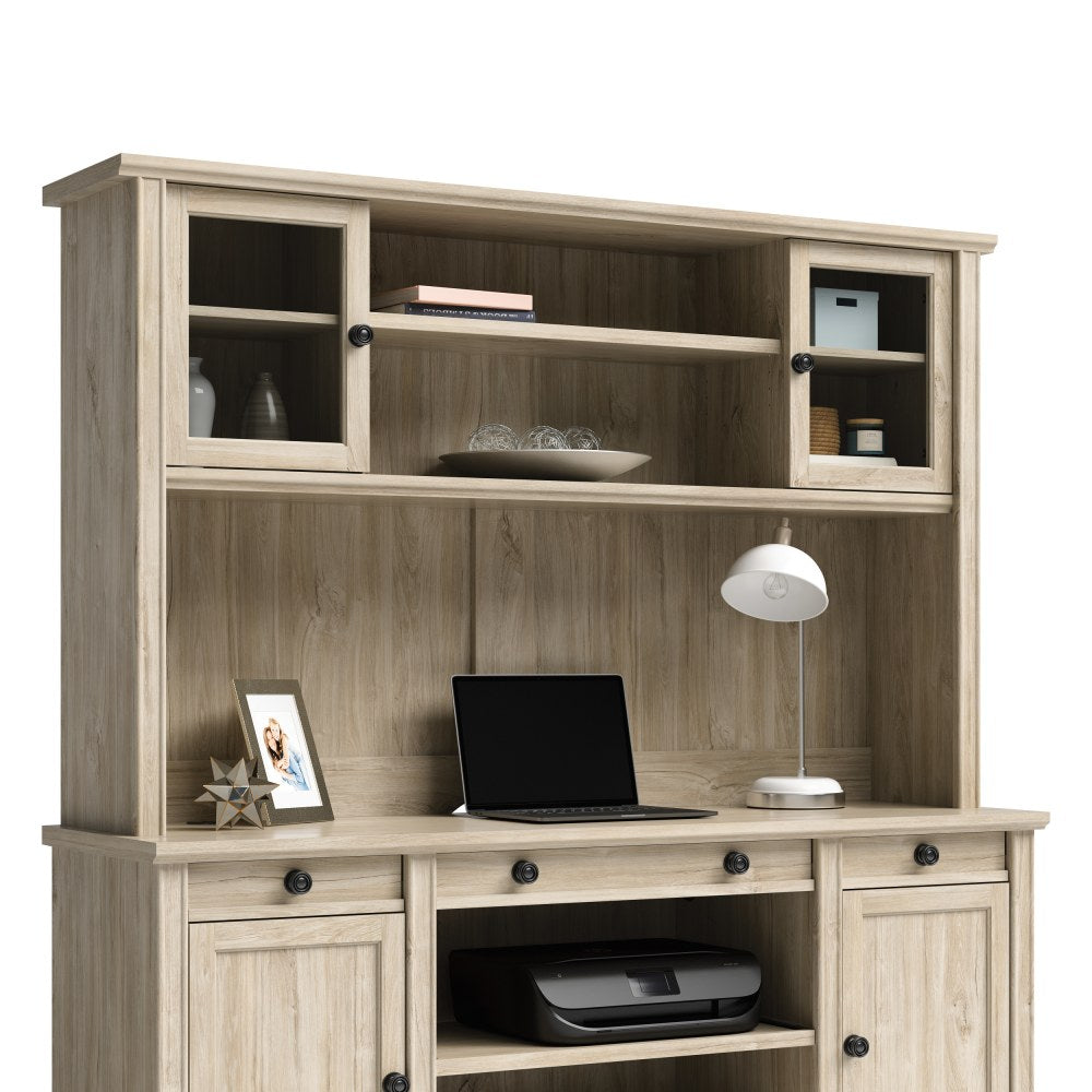 Sauder Hammond 66inW Office Hutch, Chalk Oak