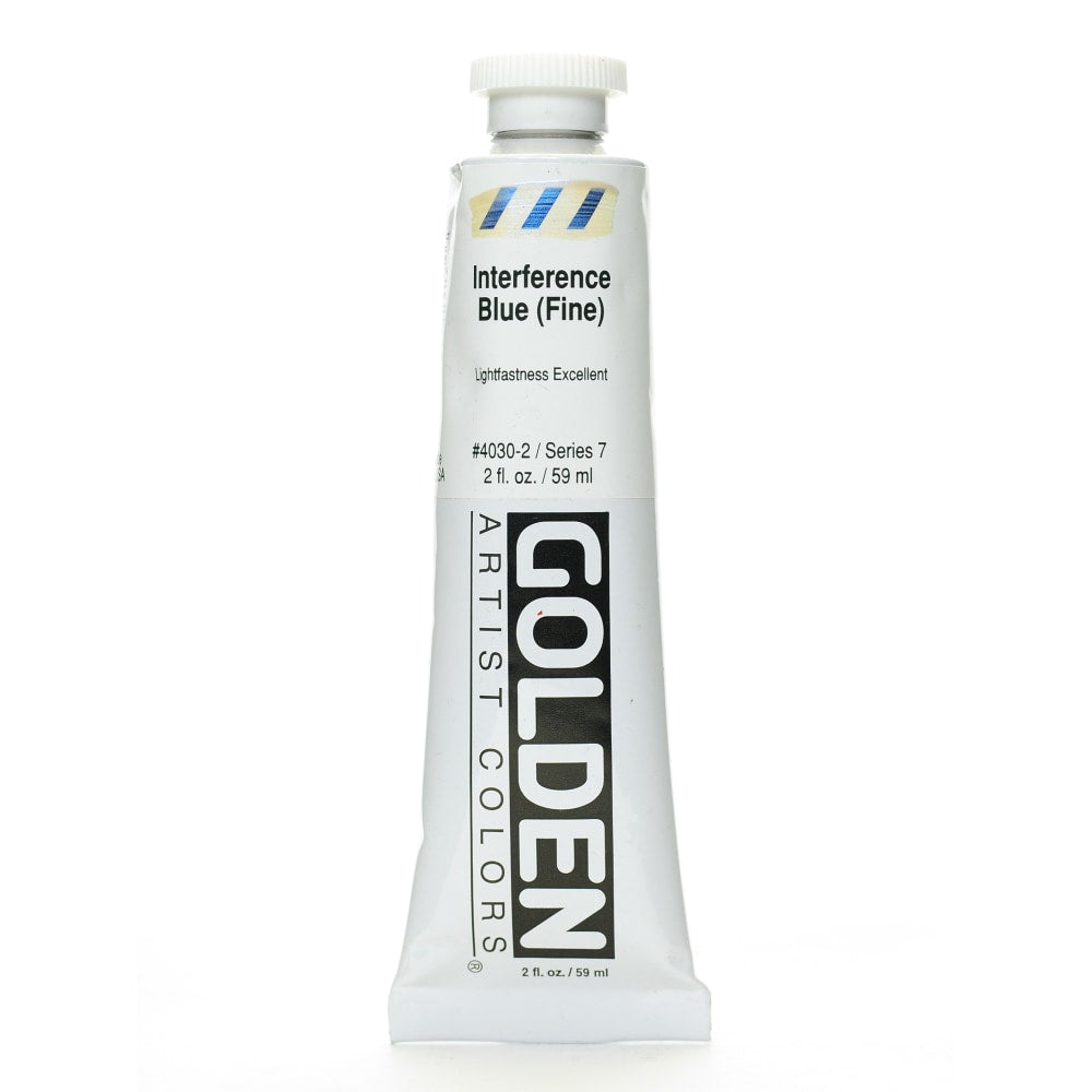 Golden Acrylic Paint, Fine, 2 Oz, Interference Blue